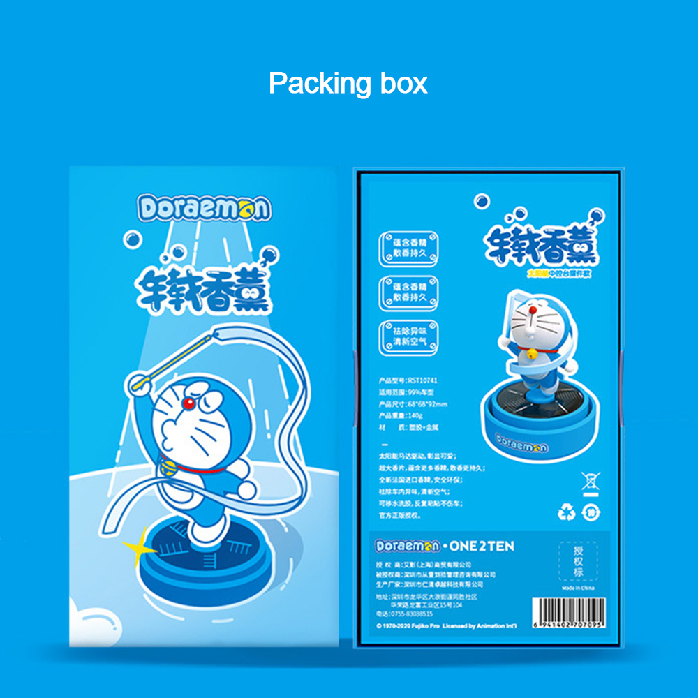 100% Authentic Doraemon Car Aromatherapy Ornaments Rotating Solar Car Interior Vehicle Mounted Aromatherapy Vehicle Mounted Ornaments Air Fresheners Car Decoration RST10741
