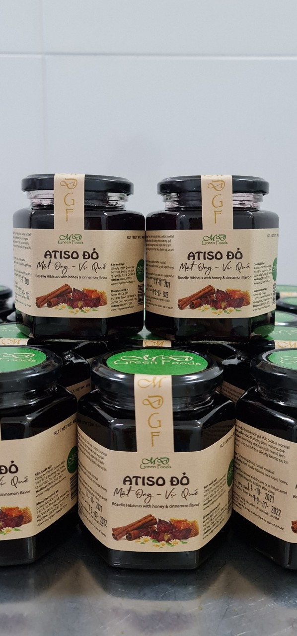 NƯỚC CỐT VÀ MỨT HOA ATISO ĐỎ MẬT ONG VỊ QUẾ - 480GR