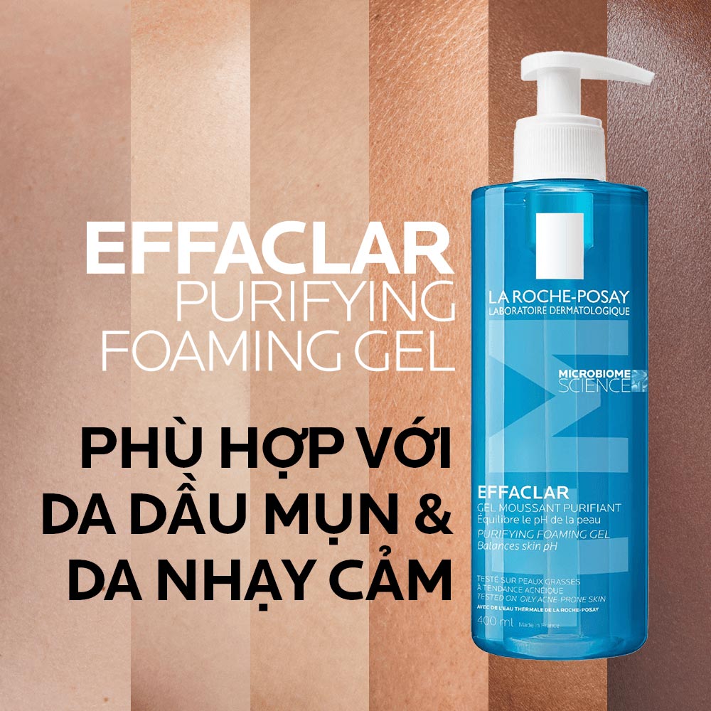 Gel Rửa Mặt Tạo Bọt Da Dầu La Roche-Posay 400Ml