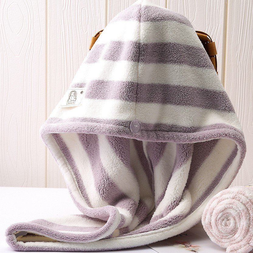 Khăn Quấn Ủ Tóc, Khô Tóc Siêu Tốc ( 100% vải cotton siêu thấm hút, mềm mịn)