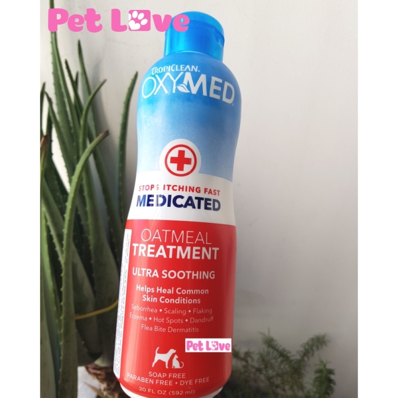 OXYMED (MỸ) CHỐNG NGỨA, VẢY GÀU, ĐỐM ĐỎ, RỤNG LÔNG CHÓ MÈO