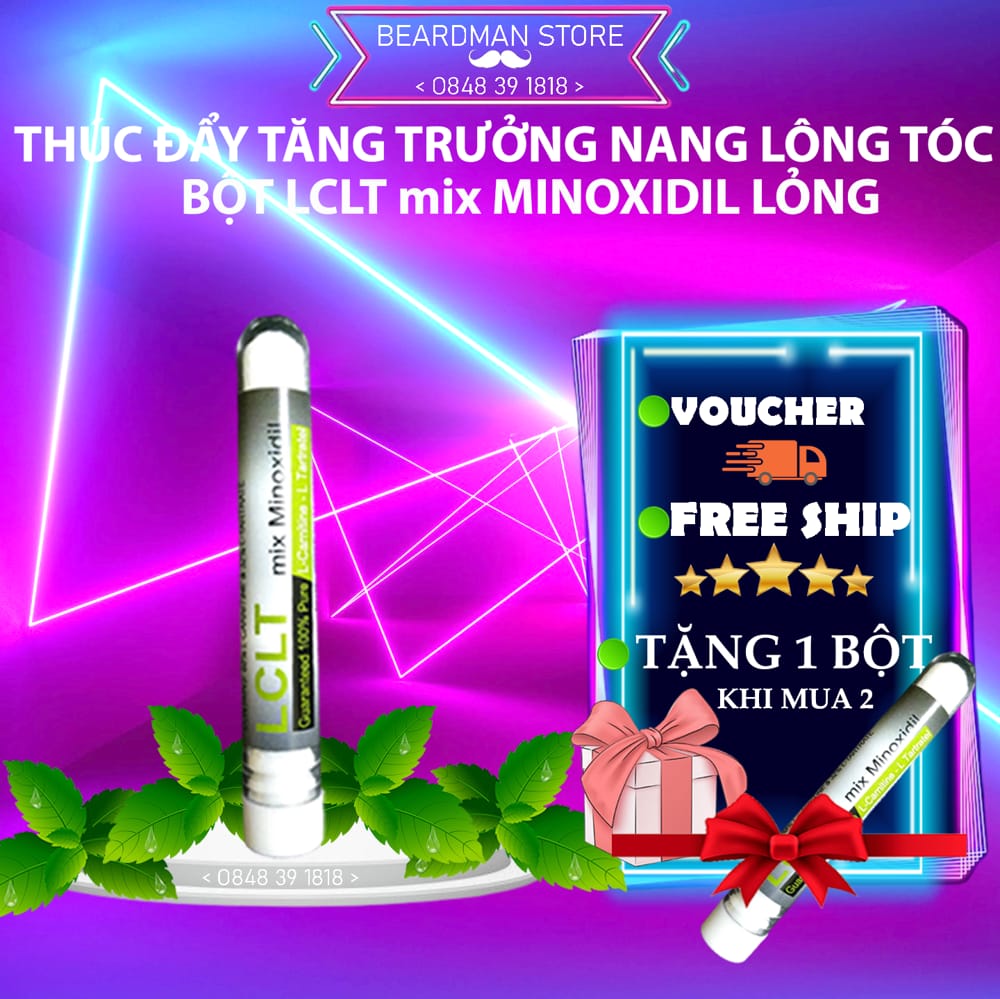 LCLT Mix Minoxidil Hỗ Trợ Mọc Râu (L-Carnitine L-Tartrate)
