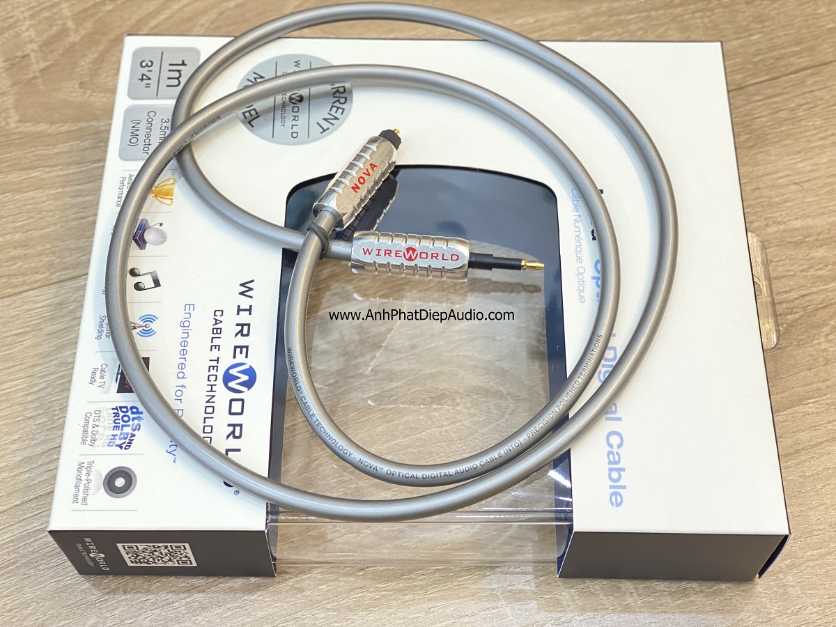 Dây cáp quang WIREWORLD Nova Toslink to 3.5mm Optical Audio Cables