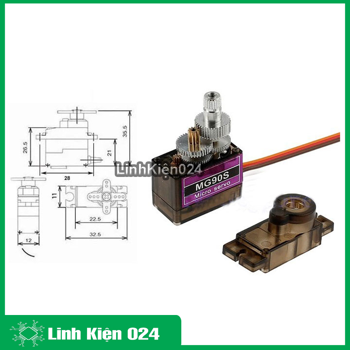 Động cơ Servo MG90S (Bản Nâng Cấp)