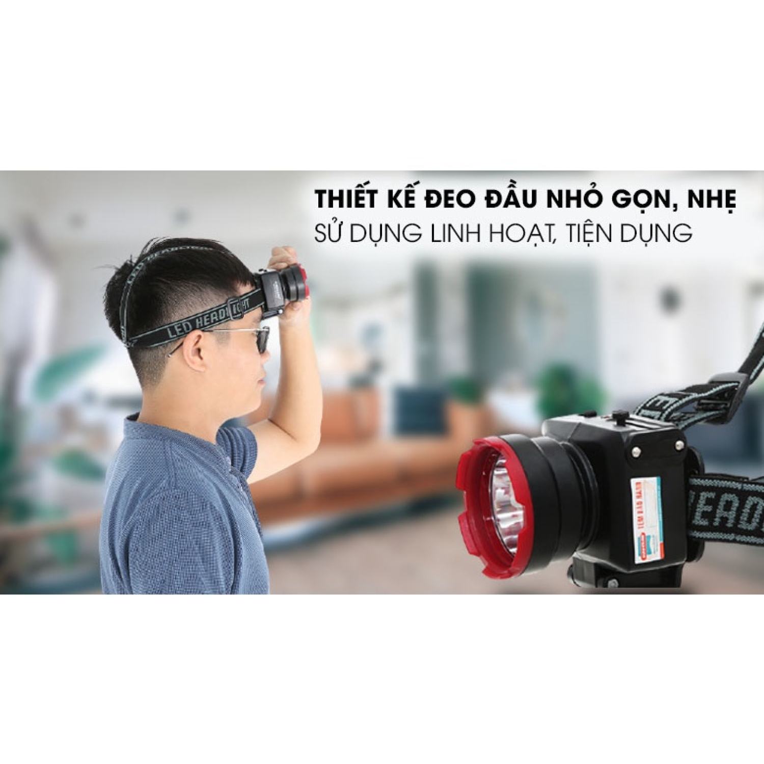 Đèn Pin Đội Đầu Sunhouse Cỡ Nhỏ She 5012