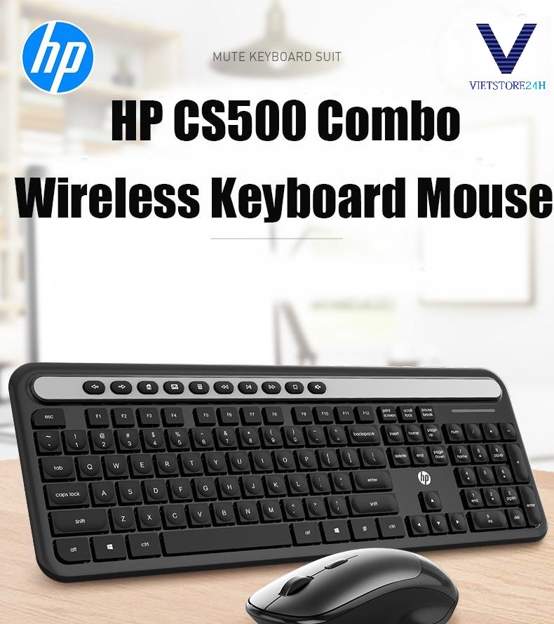 Bộ phím chuột không dây hp cs500
