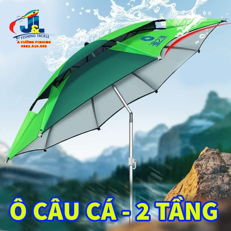 Ô Câu Cá 2 Tầng - Che Nắng Mưa Khi Câu Cá
