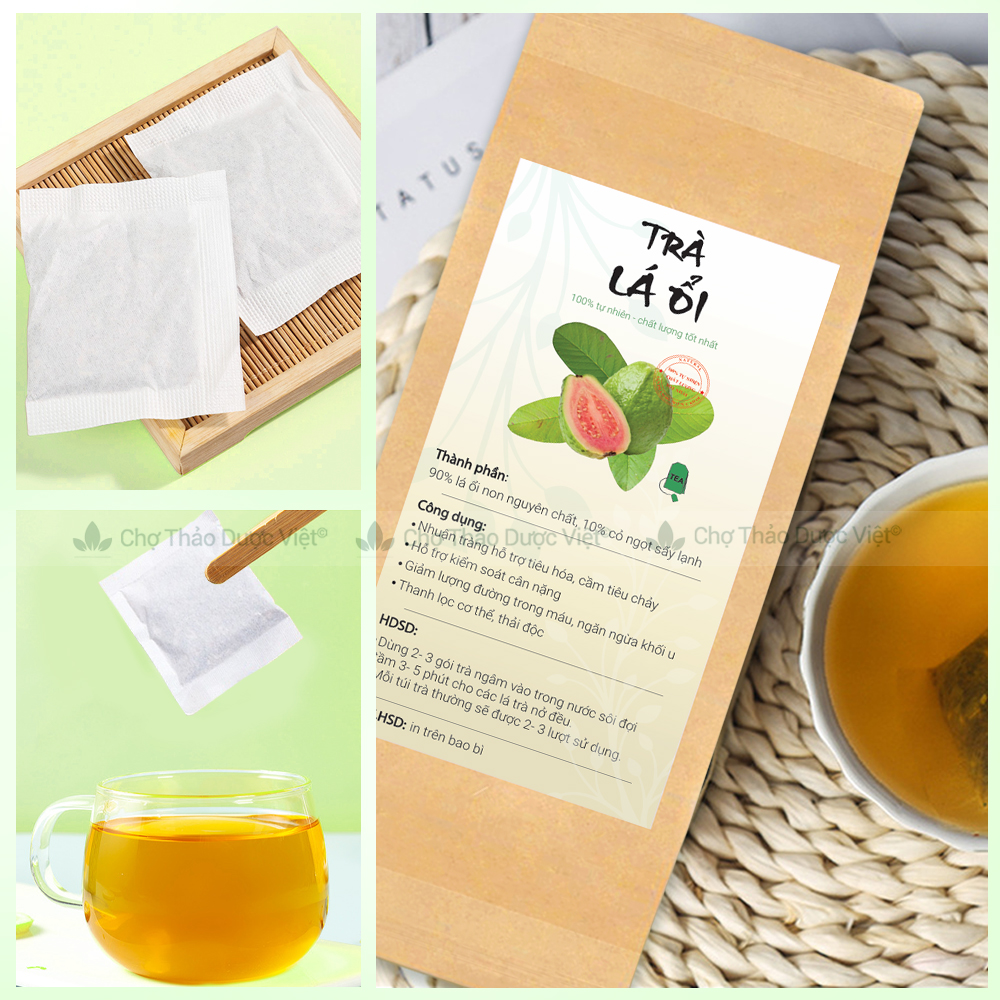 Trà lá ổi hỗ trợ giảm cân, trà búp ổi, đọt ổi non kiểm soát cân nặng, ổn định đường huyết