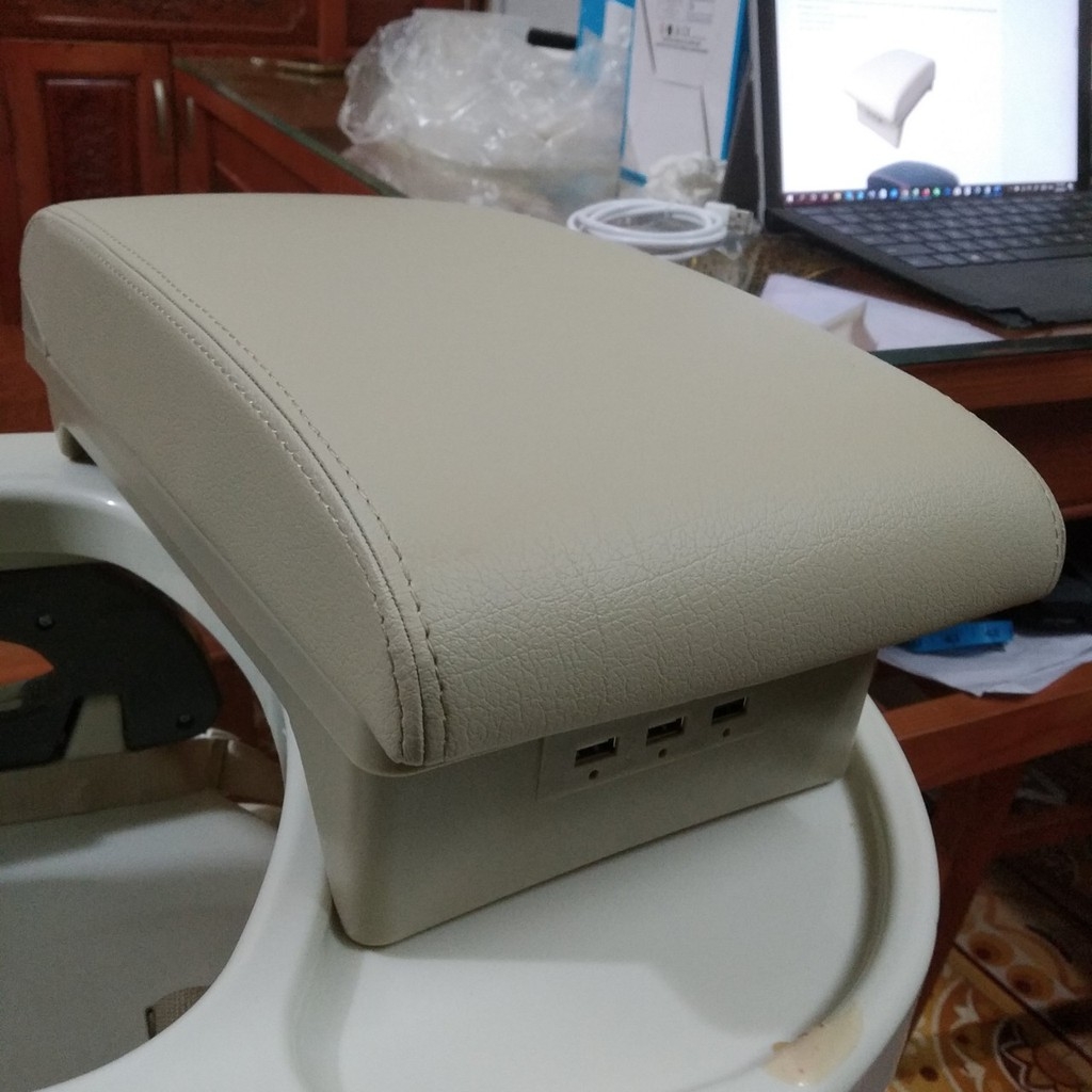 Hộp tỳ tay xe Mitsubishi XPANDER tích hợp 3 cổng USB cao cấp, lắp đặt dễ dàng