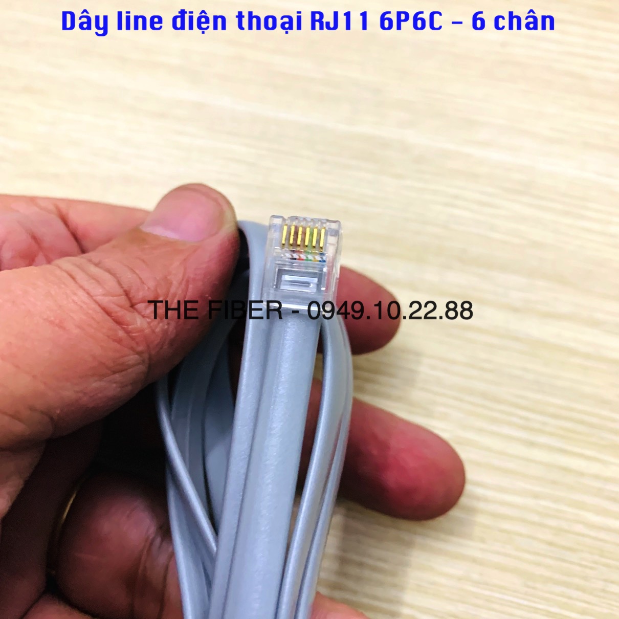 Dây line điện thoại RJ12 6P6C - 6 chân