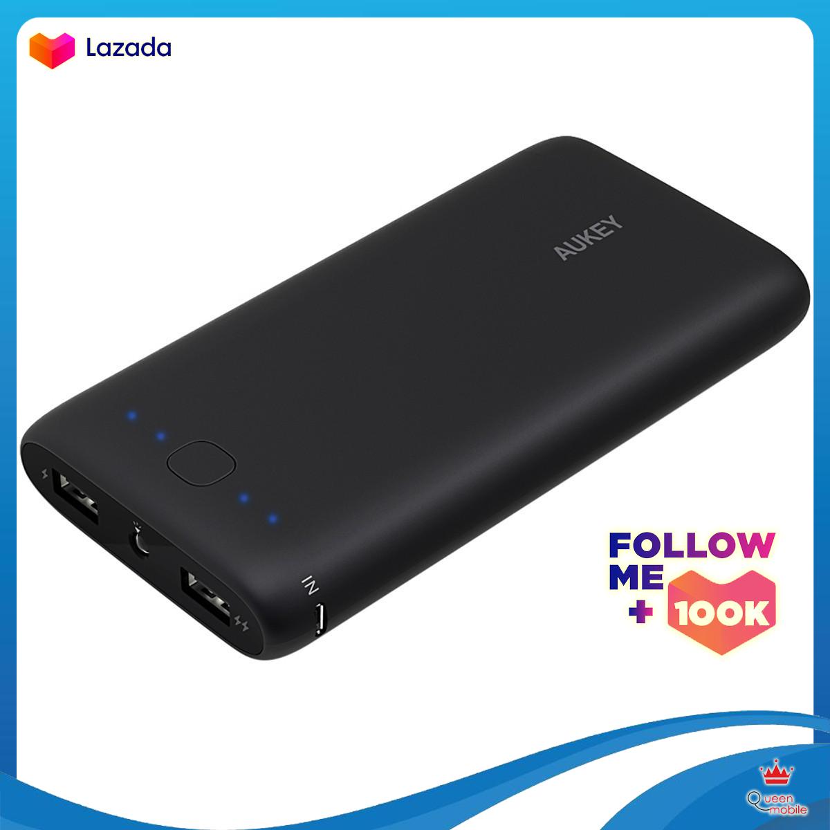 Pin Sạc Dự Phòng Aukey PB-N15 20000mAh Tích Hợp Đèn Flash LED