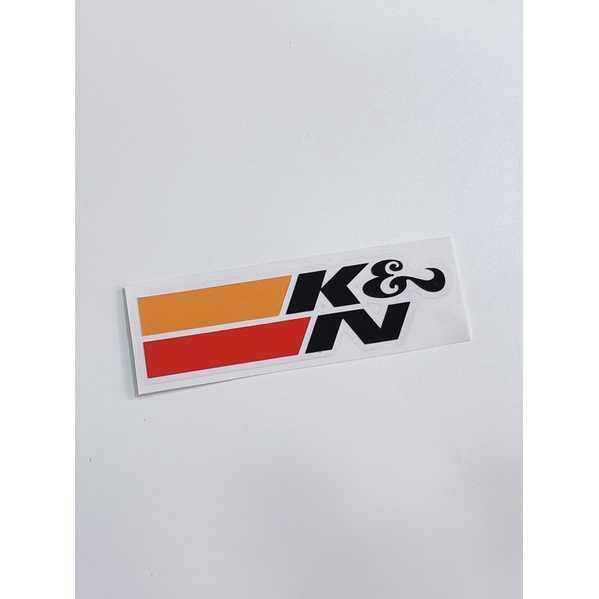 Tem chữ KN K&N trong suốt 11x3.4cm, dán trang trí xe máy laptop…