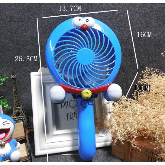 [HOT TREND 2020] Quạt tích điện mini HELLO KITTY & DOREMON dễ thương ( Loại TO)