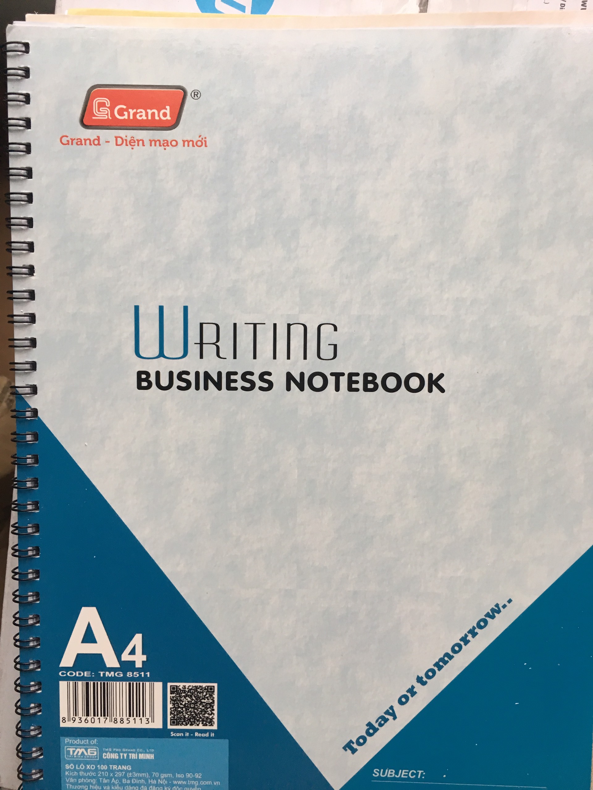 Sổ lò xo A4 Grand 100 trang