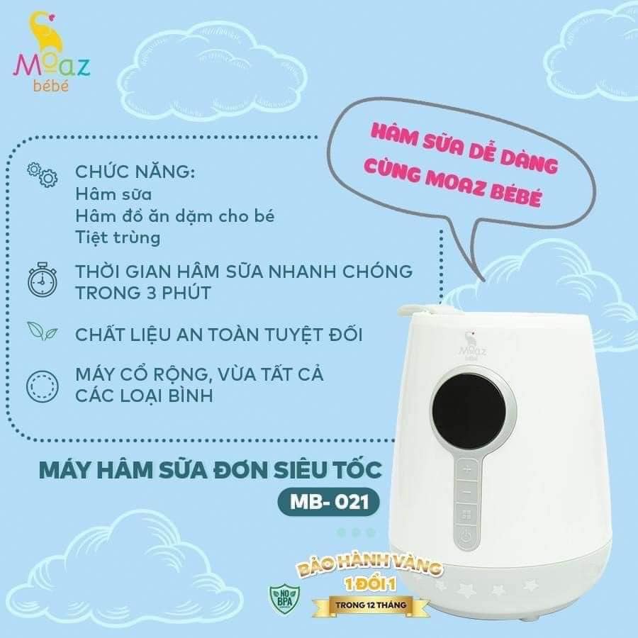 Máy hâm sữa siêu tốc MOAZ BEBE MB-021