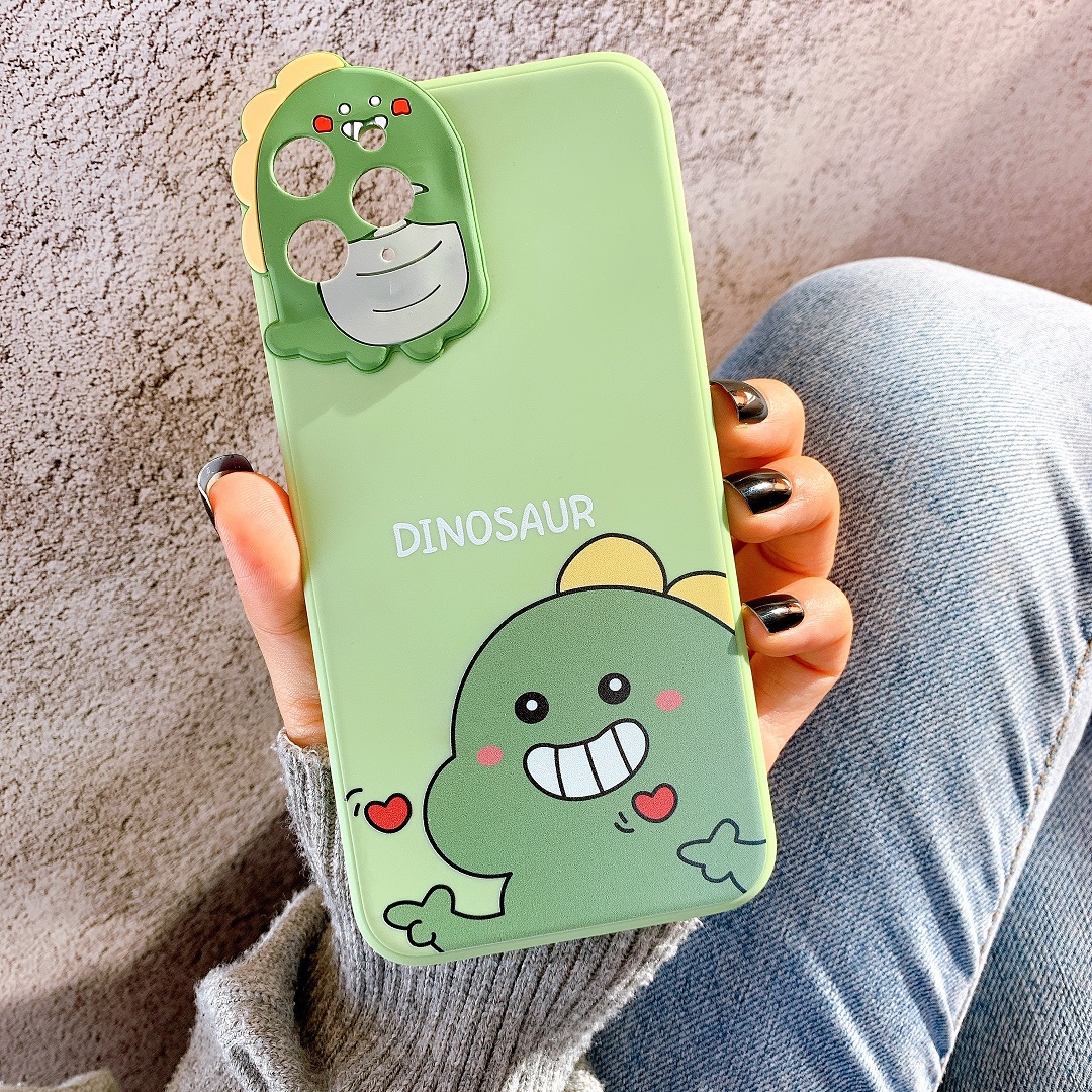 Ốp Lưng Silicon Bảo Vệ CAMERA Dino x Pig