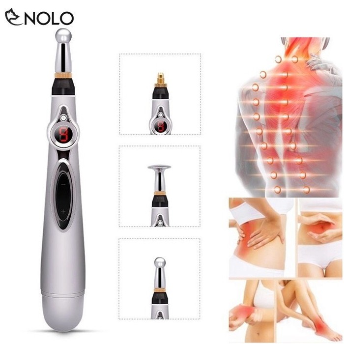 Bút Bấm Huyệt Châm Cứu Massage Xung Điện Trị Liệu Model DF618 Dùng Pin AA