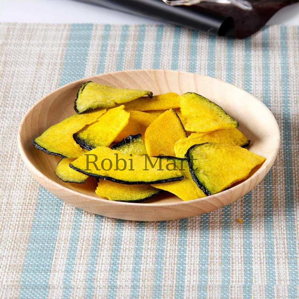 Bí đỏ thái lát sấy lạnh Robi Mart - Gói 100g