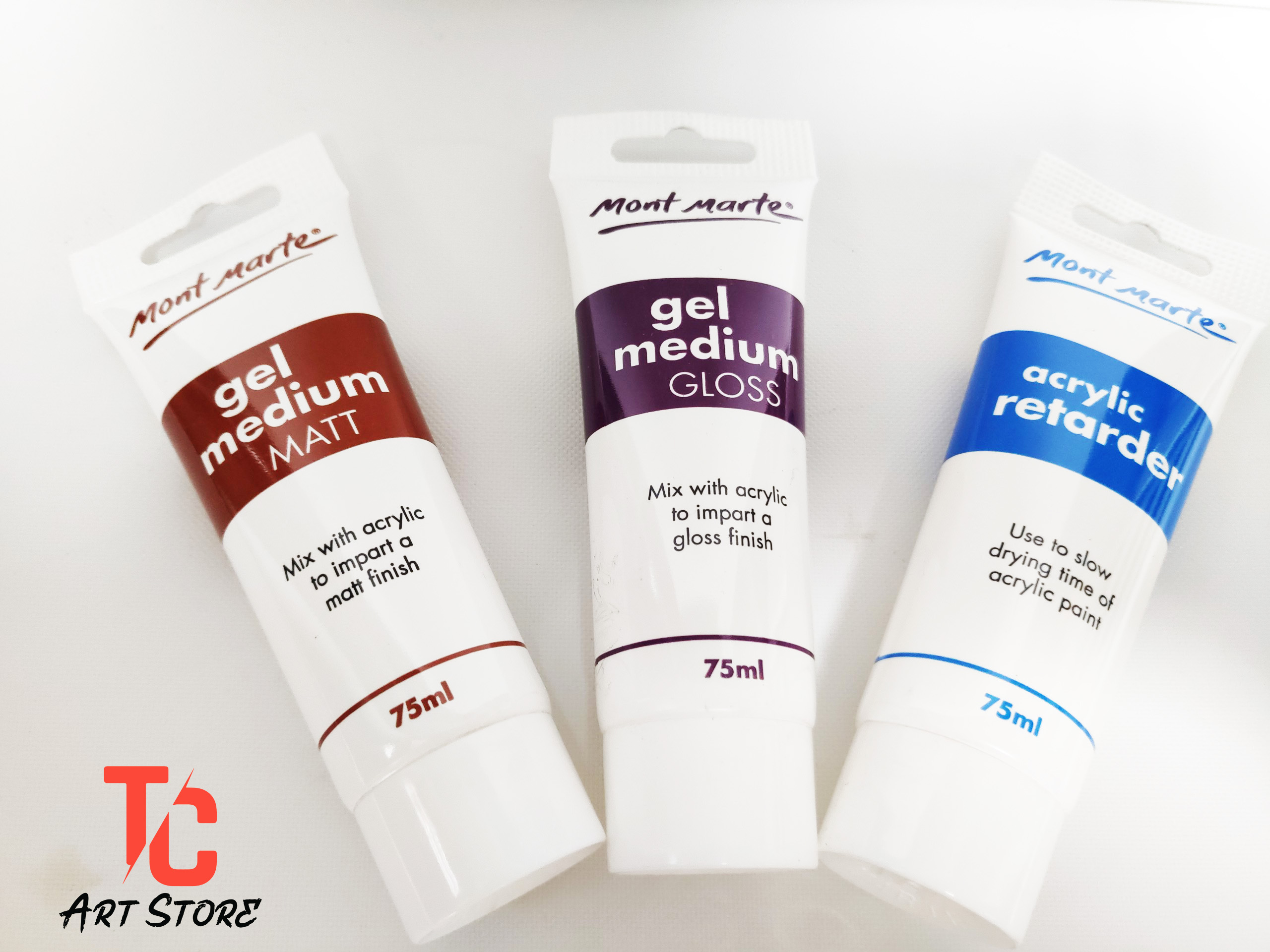 Dung Dịch Pha Màu Medium Acrylic Mont Marte Gloss/ Matt/ Retarder ( Tuýp 75ml )