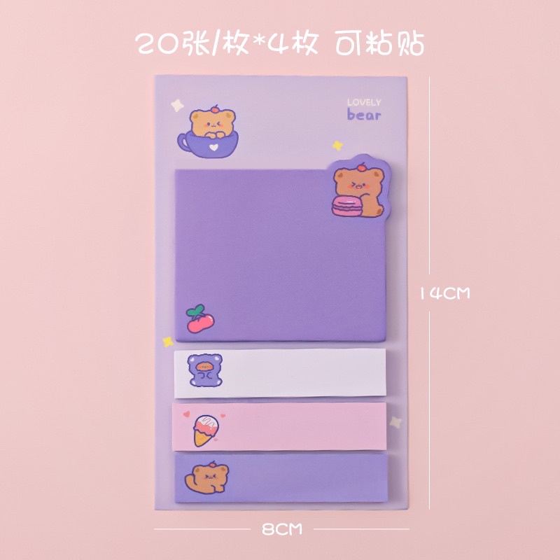 Giấy note giấy đánh dấu trang cute dễ thương