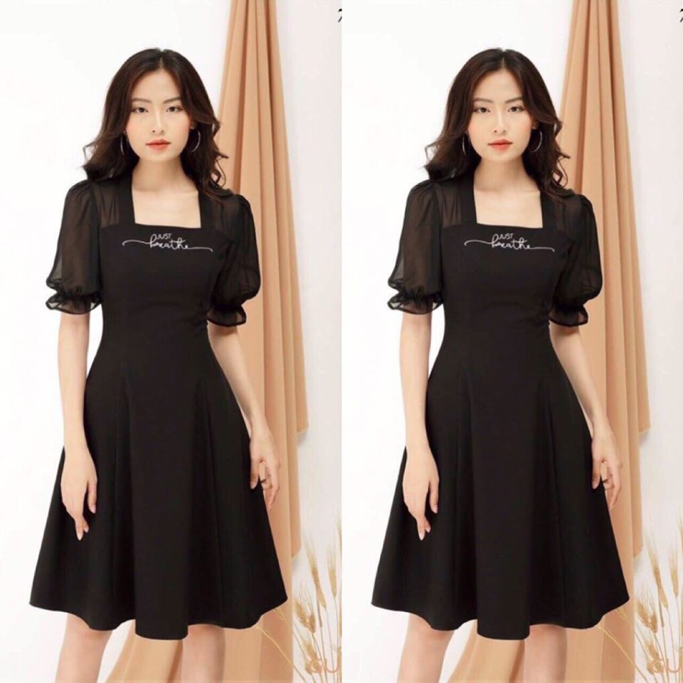 [HCM]ĐẦM XÒE PHỐI VOAN THIÊU CHỮ FOM DÀI SIÊU ĐẸP