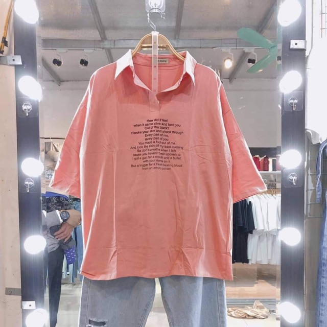 Áo polo in nhiều chữ ngực dtr0220