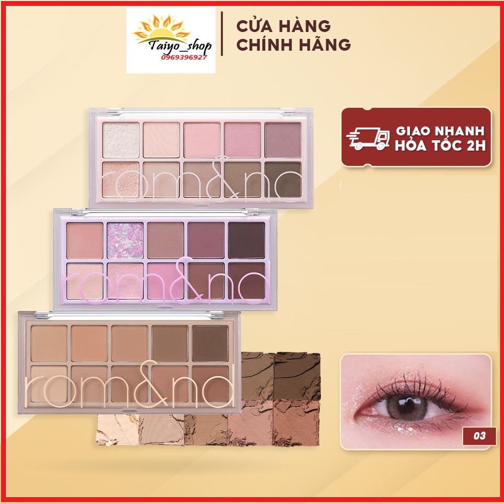 Bảng Phấn Mắt 10 Màu Siêu Lấp Lánh Romand Better Than Eye Palette