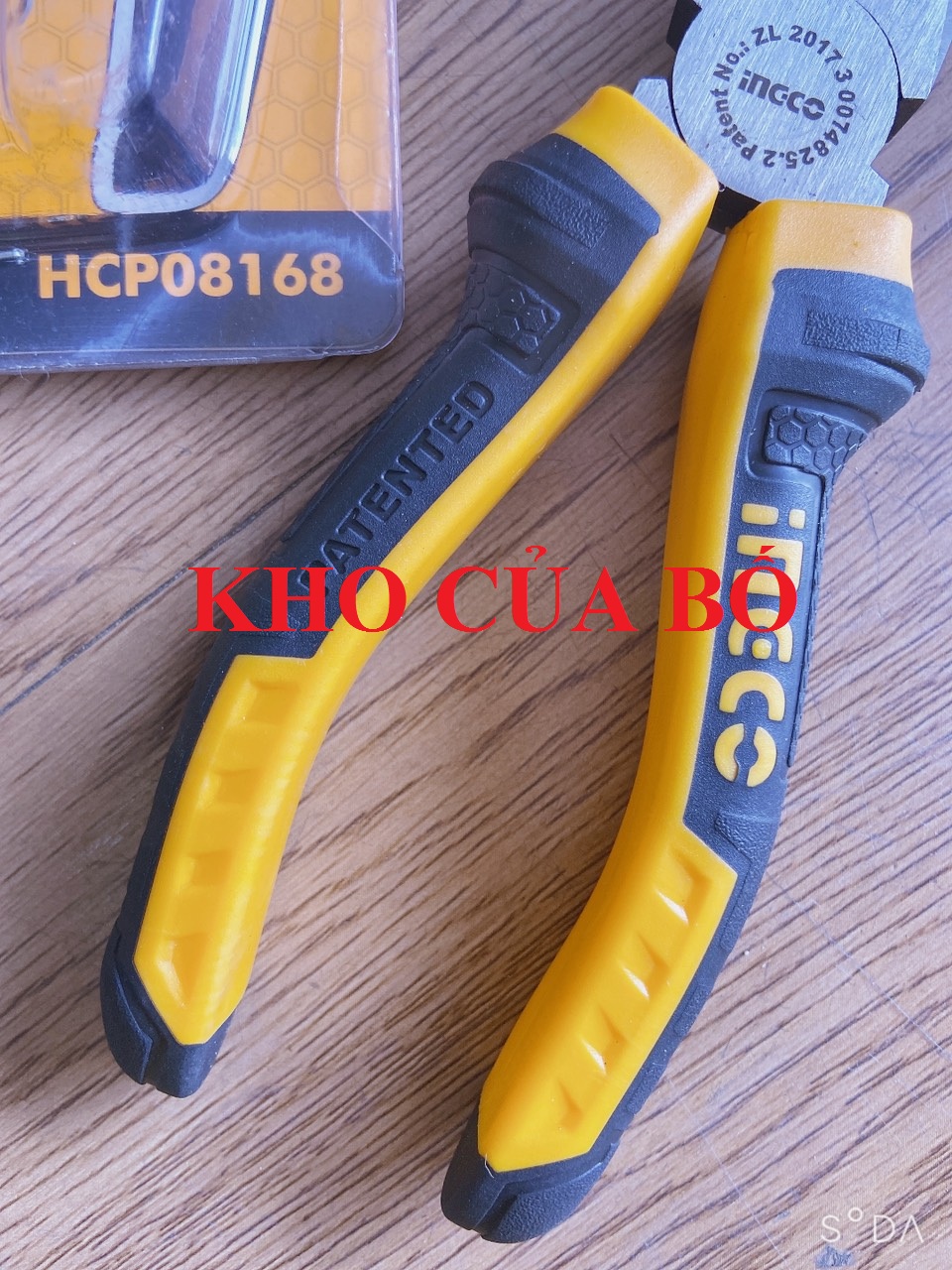 Kềm răng 6"/160mm Ingco HCP08168