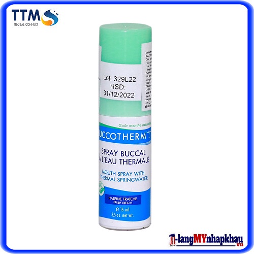 Xịt thơm miệng hữu cơ Buccotherm 15ml