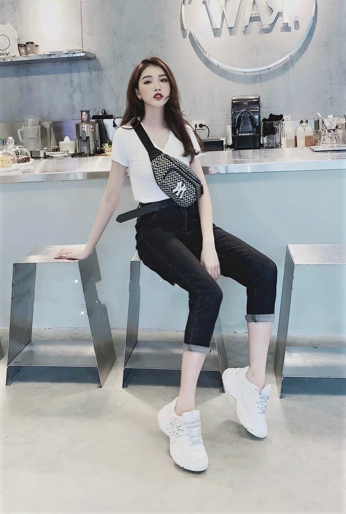 Quần Jeans BIGSIZE phom Baggy màu đen co dãn