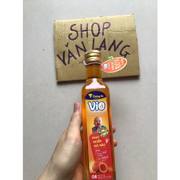 Dầu ăn gấc Vio Tường An cho bé chai 250ml - Hàng Chính Hãng