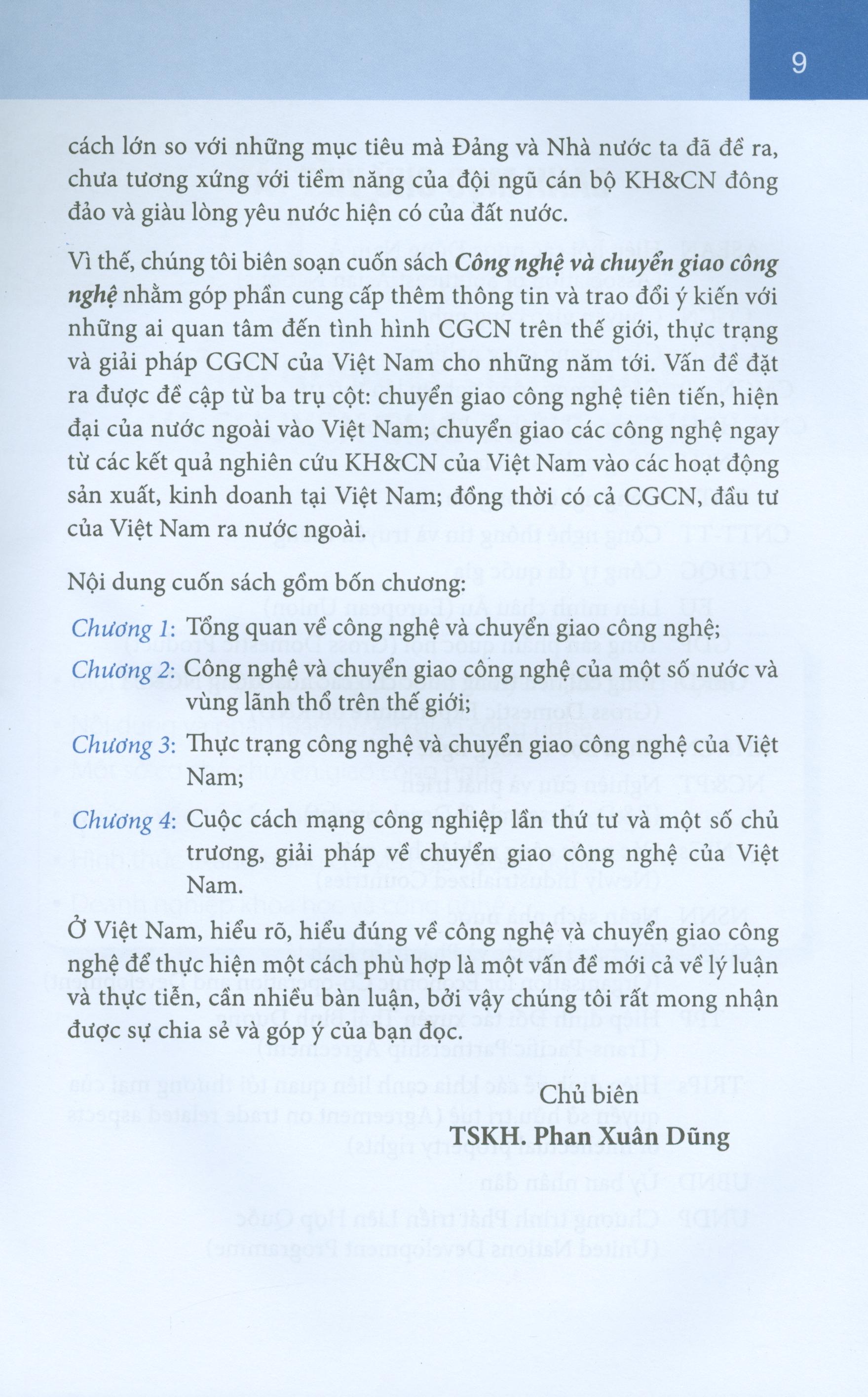 Công nghệ và chuyển giao công nghệ