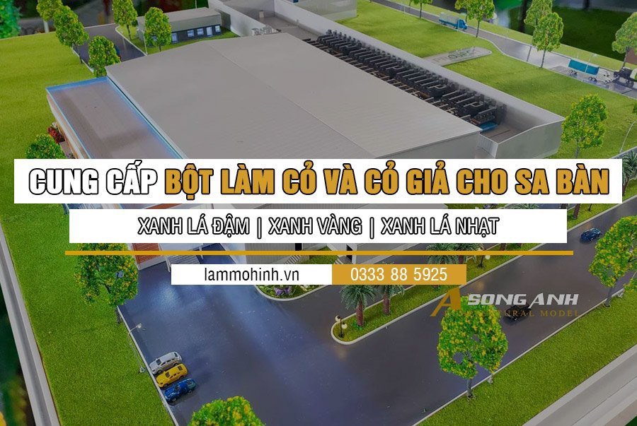 Bột cỏ làm mô hình - màu xanh nhạt vàng ( 1 bịch 50 gram )