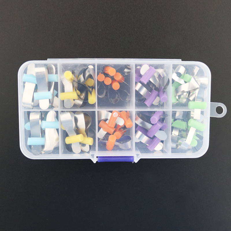 50 Pcs/Box Matrix Bands Retainerless Automatrix with Locking Latch Matrix Matrices
