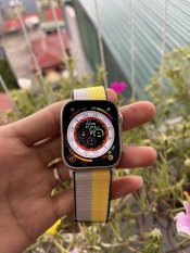 Đồng hồ thông minh smart watch Ultra viền Titan 45mm siêu cao cấp , chống nước , định vị, sạc không dây nghe gọi , đo nhịp tim… bảo hành 24 tháng