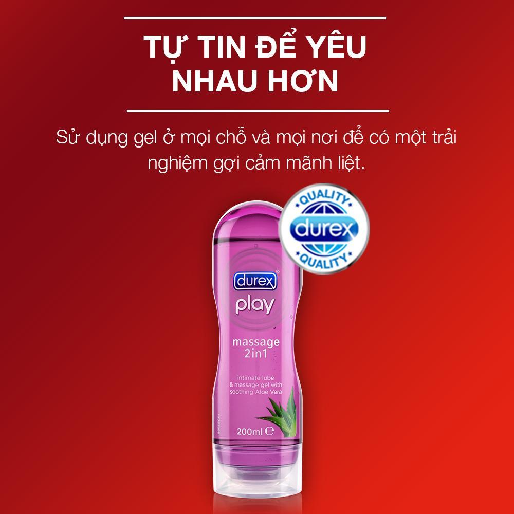 Gel bôi trơn Durex Play Massage 2in1( 200ml)
