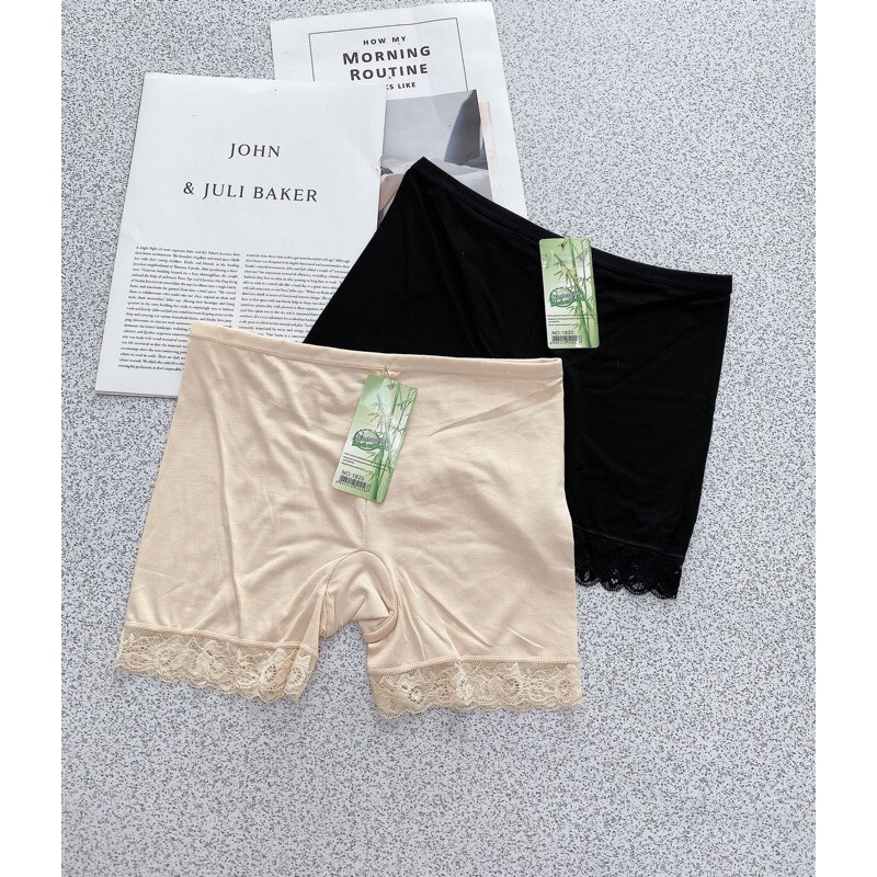 QUẦN MẶC TRONG VÁY COTTON PHA REN SIÊU CO GIÃN