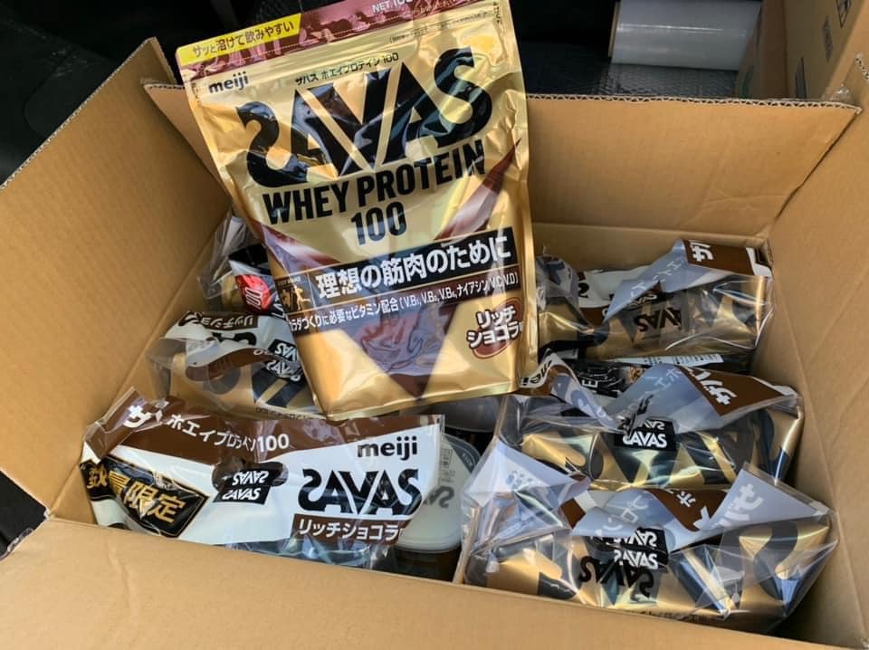 Sữa bột tăng cơ Savas Whey Protein 100 Meiji
