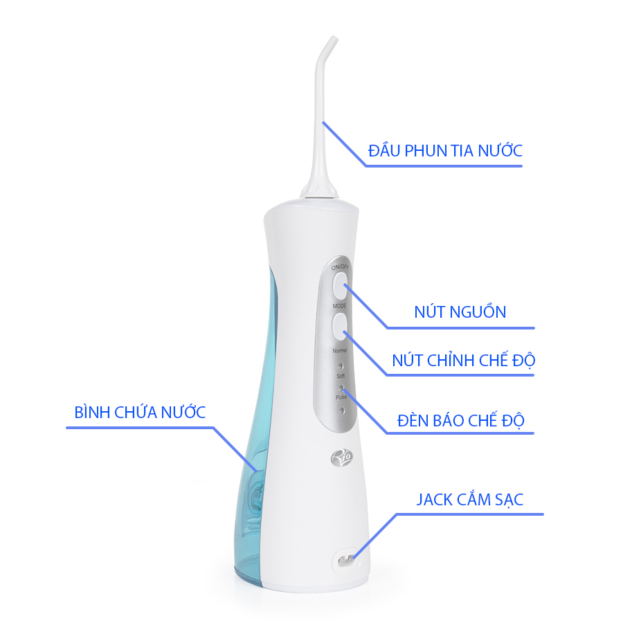 Máy tăm nước du lịch RIO DCIR2