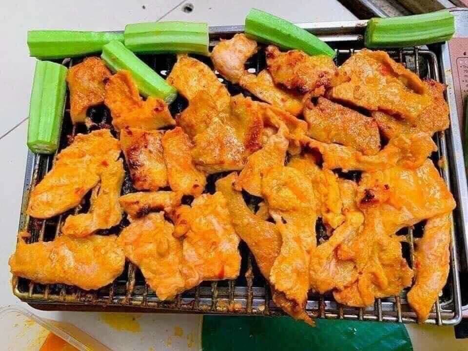 Vú heo ướp chao 500gr (giao tphcm)