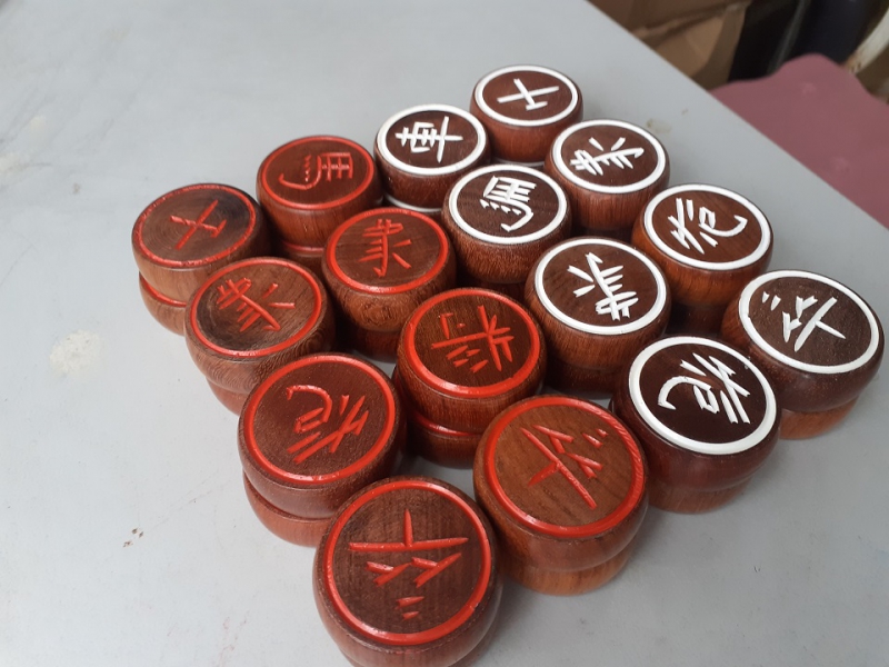 Bộ quân cờ tướng gỗ hương