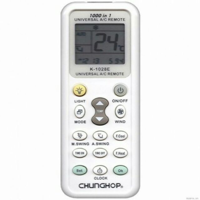 Remote Tất Cả Máy Lạnh Chunghop