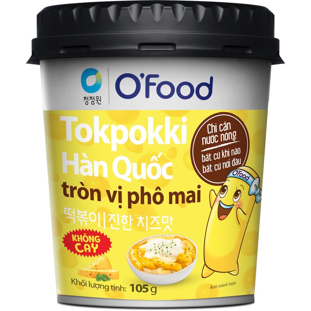 Tokpokki Hàn Quốc O'Food các vị (105g)