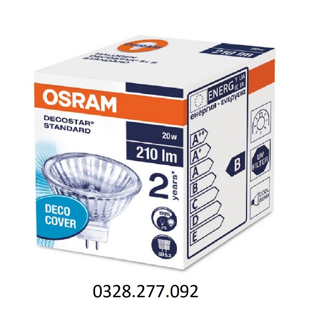OSRAM 44860 Bóng đèn halogen chén 12V 20w Đức