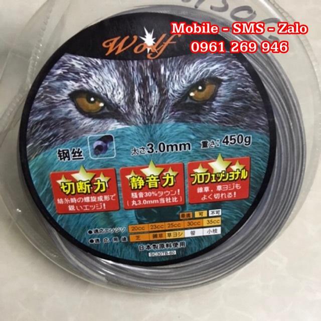 Cước cắt cỏ lưỡi thép 3mm cuộn 90m