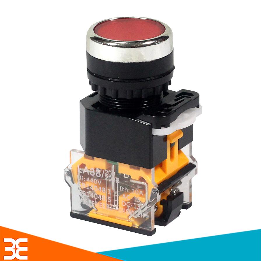 Nút Nhấn LA38-11/209 Nhả Không Đèn 10A NO/NC - ĐỎ