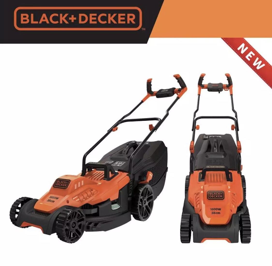 1600w máy cắt cỏ xe đẩy 38cm black+decker bemw471bh-b1
