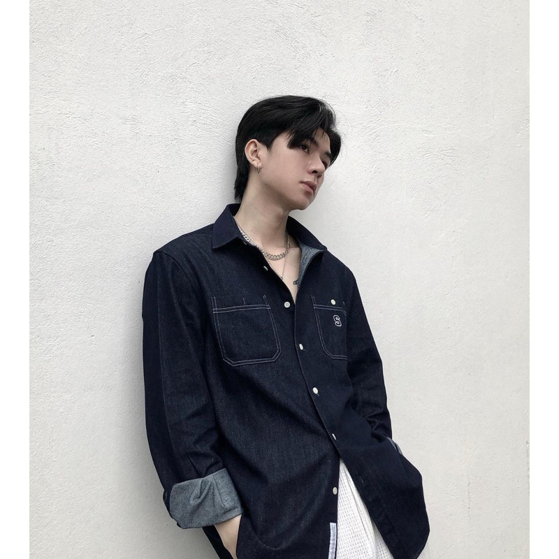 Áo sơ mi Silence Standard Premium Denim Logo S