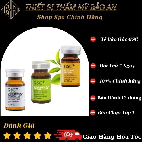 Tế bào gốc GSC ( Hộp 10 lọ) Nám / Mụn / Sẹo Dỗ
