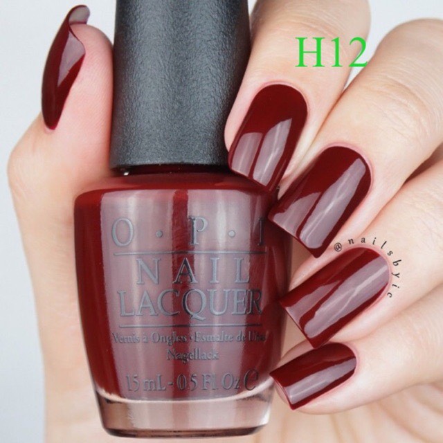 Sơn Móng Tay Opi 15Ml Tông Màu Đỏ Đô (H12)